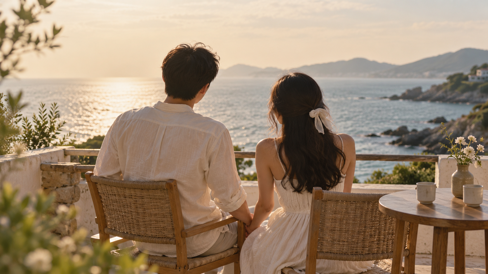AI生成旅行婚礼示意图